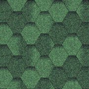 Битумная черепица Акваизол Мозаика Зеленая ЕКО
